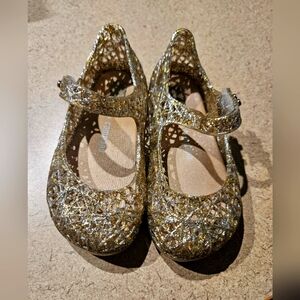 Mini Melissa Campana sparkling gold size 7
